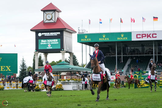 BEN MAHER WINS THE ROLEX GRAND PRIX AT SPRUCE MEADOWS