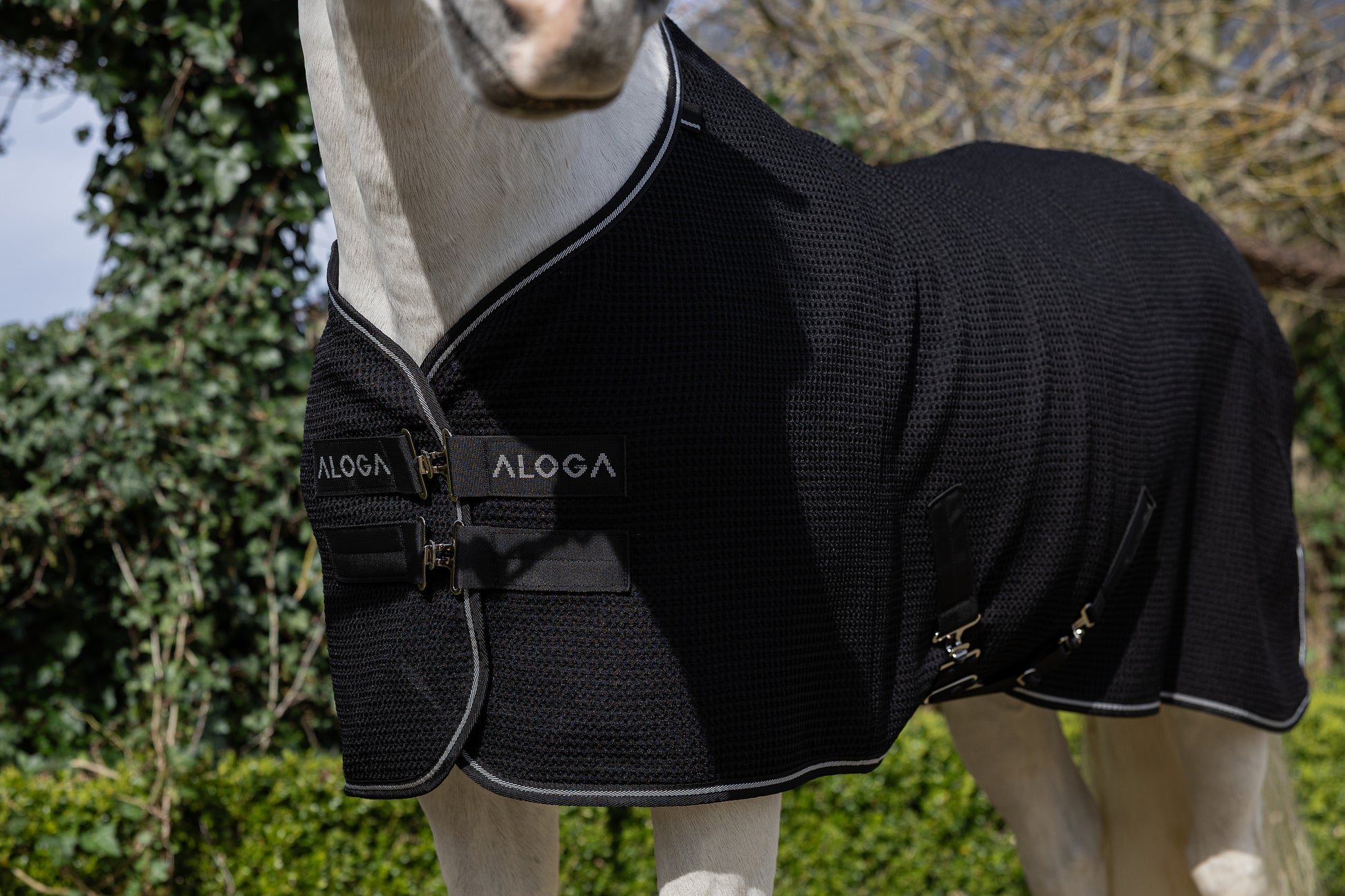 Front closure of the Aloga Pony Waffle Cooler